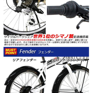 FIAT(フィアット) FDB206L 20インチ 折りたたみ自転車