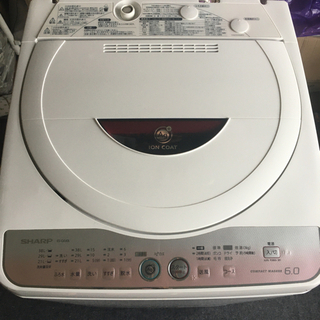 【ネット決済】【値下げ】SHARP 洗濯機 6.0kg 乾燥機能付き！