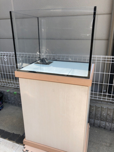 オーバーフロー 水槽　W60 D45 H45 (cm) 濾過槽 水槽台