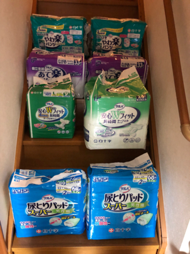 新品　未開封品　サルバ\u0026白十字介護パンツ・パット等　Ｌ及ＬＬサイズセット