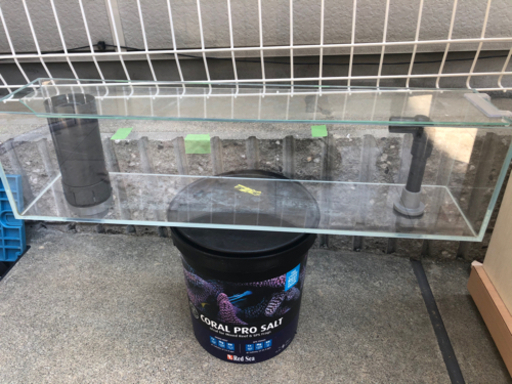 オーバーフロー 水槽　W60 D13.5 H15 (cm) EHEIMポンプ