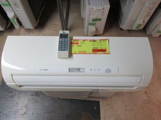 K02454　三菱工　中古エアコン　主に6畳用　冷2.2kw ／ 暖2.2kw