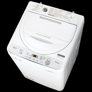 【値下げしました！】洗濯機5.5㎏　SHARP ES-GE5C