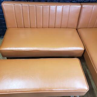 【7350】ソファーダイニングセット・２P、右肘アーム・ベンチの３点セット