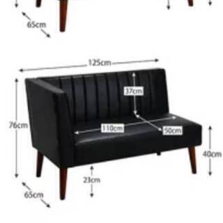 【7350】ソファーダイニングセット・２P、右肘アーム・ベンチの３点セット