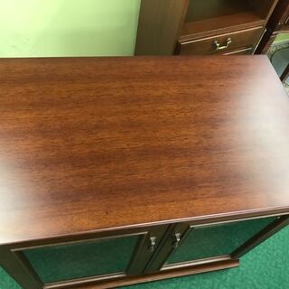 愛品館八千代店】マルニ木工 地中海シリーズ ローボードガラス77【愛八KZ】