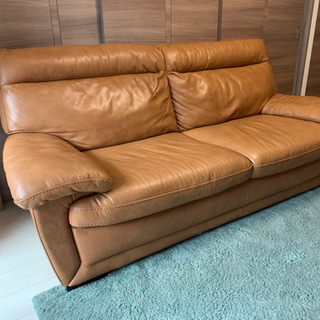 【定価14万円以上】★イタリアンレザー 三人掛けソファ 定価14万円★-未使用品✴︎エルベシャプリエ✴︎ビッグポシェット✴︎パンサートープ