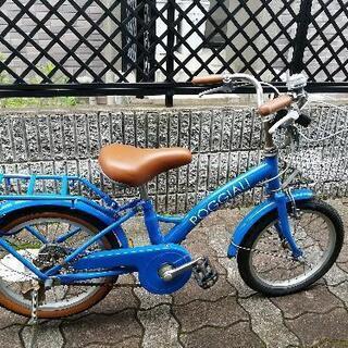 【ネット決済】子供　自転車　16インチ　青色　中古