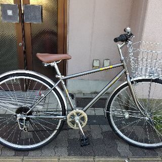 allegretto 27吋シティーサイクル 外装6段/グレー