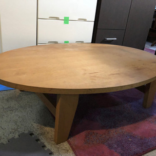 机　木製テーブル　折りたたみテーブル