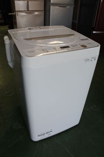 SHARP 20年式 ES-GE4E-C 4.5kg洗い 2.2kg簡易乾燥機能 単身サイズ エリア格安配達 8*29