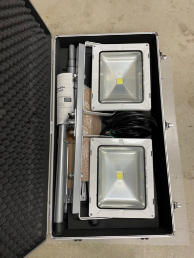 LEN-P50LW-ABOX 日動工業 エコナイター LEDスタンド型投光器 (いぶ 