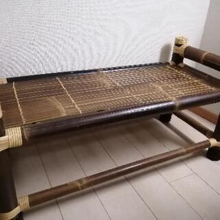 アジアン　バンブー　竹製　ベンチ