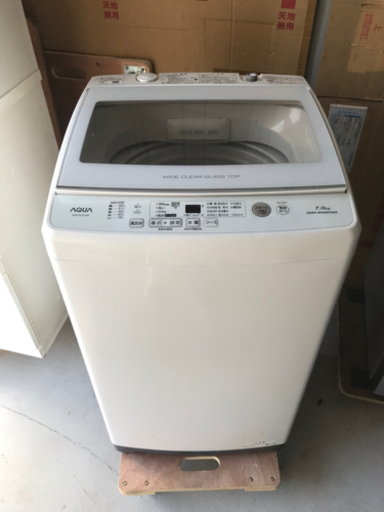 【直接引取送料無料】AQUA  7kg洗濯機　AQR-GV70J  2020年製