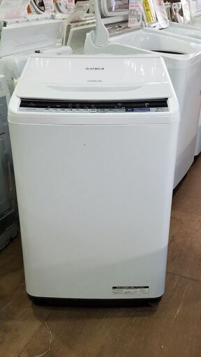 【愛品館市原店】 日立　2018年製　8.0Kg 全自動洗濯機 BW-V80B【管理I4S029644-104】