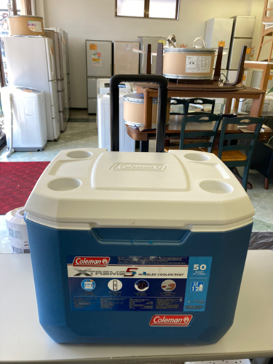 コールマン クーラーボックス 50QT エクストリーム 5 ホイールクーラー  リサイクルショップ宮崎屋住吉店21.08.30  y