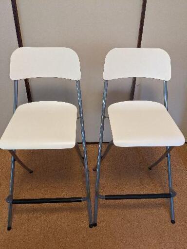 IKEAのカウンターチェア 2個セット IKEA FRANKRIN パイプチェア