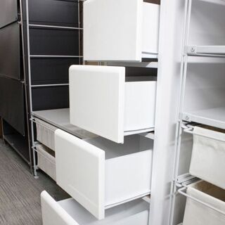 ニトリ ランドリーストッカー 隙間収納 ハイタイプ スリム サニタリー ホワイト 薄型 幅30 NITORI 収納家具 中古家具 店頭引取歓迎 R3983)