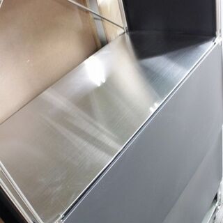 収納家具 無印良品ステンレスユニットシェルフ ワイド大 フロント 