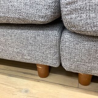 訳アリお値打ち価格！便利なオットマン付き！3人掛けソファーです！