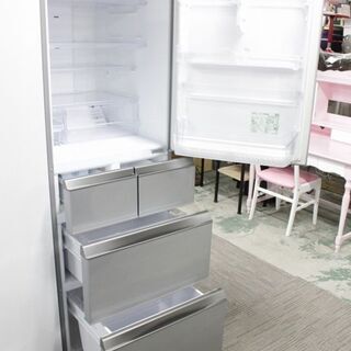 AQUA and Smart 5ドア冷凍冷蔵庫 415L 自動製氷 AQR-SD42F(S)ミスティ  