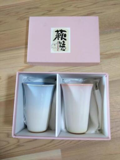 新品　萩陶苑 萩焼　つぼみ　ペアフリーカップ\n\n