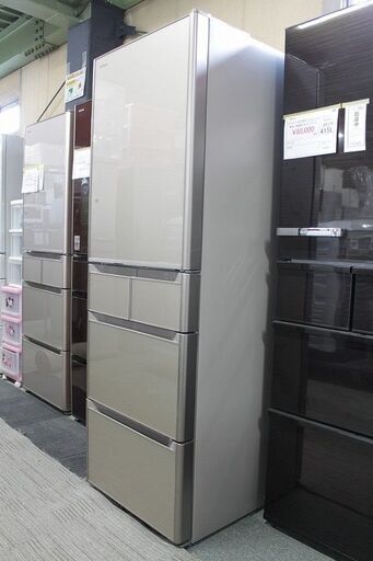 日立 5ドア冷凍冷蔵庫 真空チルド 415L R-S4200F(XN)クリスタルシャンパン 2016年製 HITACHI 冷蔵庫 中古家電 店頭引取歓迎 R4000)