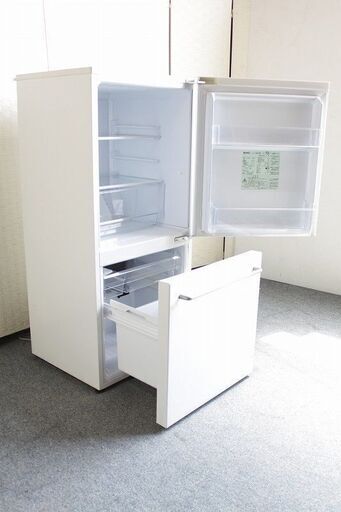 無印良品 2ドア冷凍冷蔵庫 157L シンプルモダンデザイン バーハンドル 