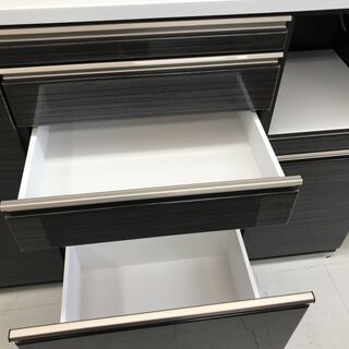 三幸ジャパン　レンジボード　ブラウン　W1393×H2050×480　W140　幅140　モイス付き　ソフトクローズ付き　クリーニング済み