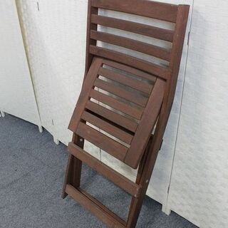 イケア エップラロー ガーデンテーブルセット 屋外用 ブラウンステイン 
