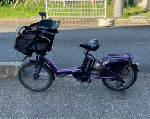 新品バッテリーYAMAHA パスキスミニ　電動自転車　紫系カラー