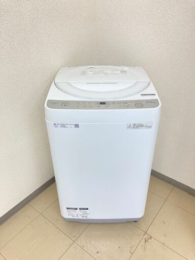 【美品】【地域限定送料無料】洗濯機 SHARP 6.0kg 2018年製 DS082607