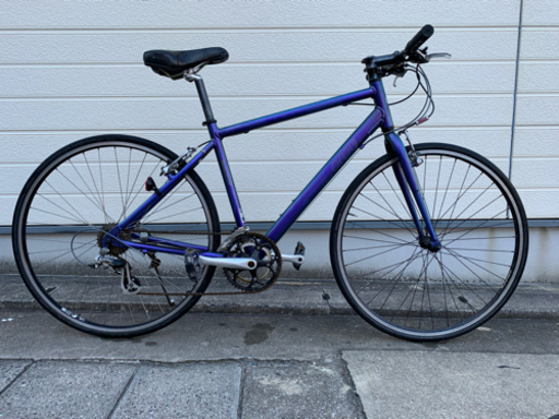❌値下げ❌　‼️ ブリジストン　フレーム　アルミ　紫　2x7変速　シマノ　700c ‼️✨自転车整备済。すぐに乗って帰れます✨