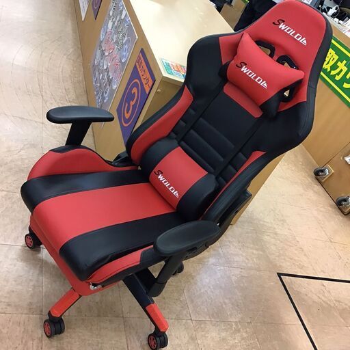 【モノマニア四日市】【引き取り限定】SWOLOL ゲーミングチェアー 中古品