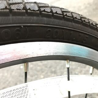 HUMMER ハマー　20インチ　折りたたみ自転車　6段変速　簡単折畳　カゴ付き