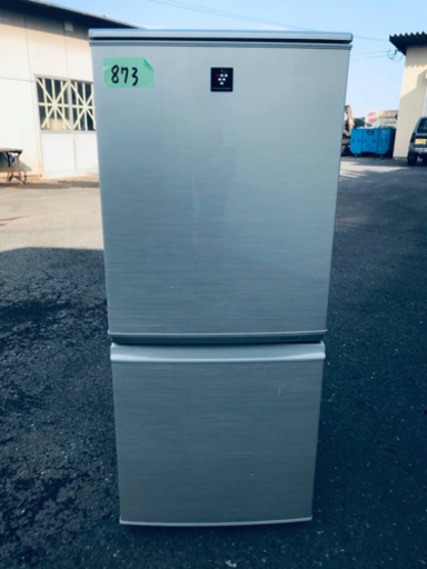 873番 シャープ✨ノンフロン冷凍冷蔵庫✨SJ-PD14T-N‼️