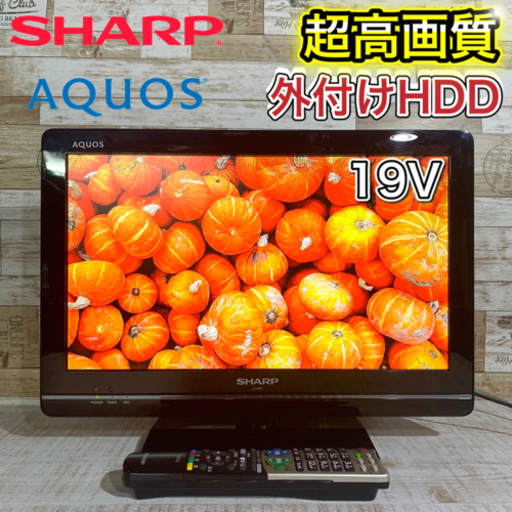 ベビーグッズも大集合 【すぐ見れるセット‼️】SHARP AQUOS 液晶テレビ 19型✨ PC入力も可能‍♀️ 配送無料 液晶テレビ
