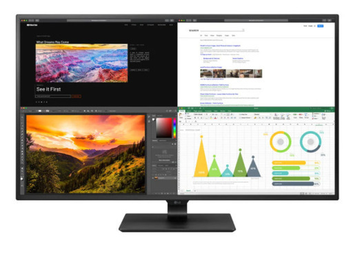 【1年前新品購入／7.5万円】LG モニター ディスプレイ 43UN700-B 42.5インチ/4K/HDR対応/IPS非光沢/HDMI×4,DP,USB Type-C/スピーカー/ブルーライト低減、