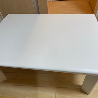 【ネット決済】机 テーブル こたつ ホワイト 白 