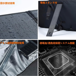 【新品未使用】ソーラーチャージャー ソーラーパネル 60W 【DC.USB出力/折畳み式/Smart-IC/保護回路搭載/防水】単結晶で高変換効率 薄型 超軽量10種DCプラグ スタンド付き スマホ.ノートパソコン.ポータブル電源各種対応 防災グッズ キャンプ/地震/災害時ソーラー充電可能   