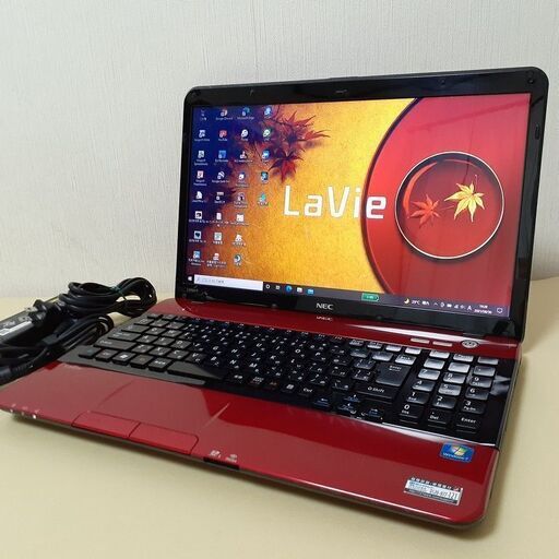 【取引中です】☆SSD搭載で快適☆　NEC　LaVie　Wi-Fi  マルチ　15インチ　i5　レッド　Windows10　⑥