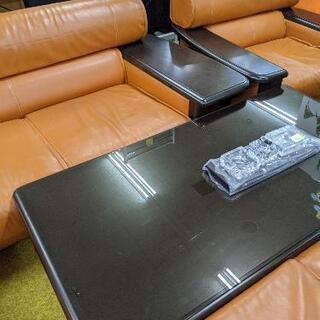 ★Karimoku カリモク 本革張り 応接4点セット ビベンテシリーズ