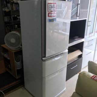 三菱ノンフロン冷蔵庫 家電 白 自動製氷