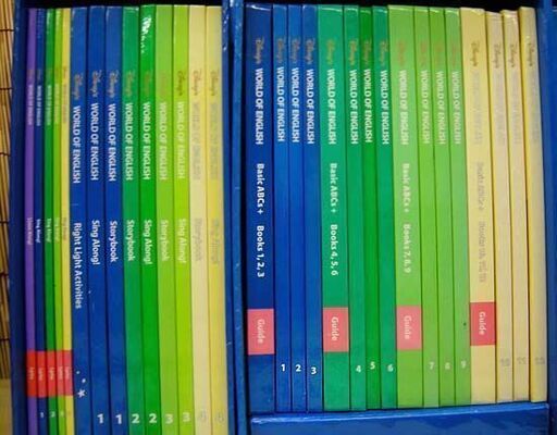 未開封有り☆ディズニー 英語 ワールドオブイングリッシュ CD 35枚