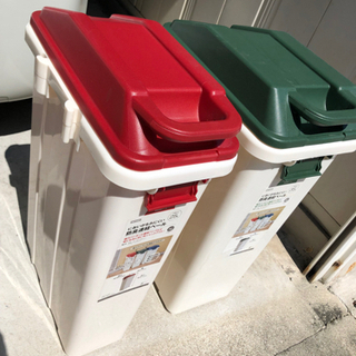 【ネット決済】分別ゴミ箱（緑35リットル赤25リットル）