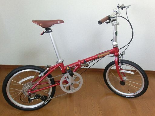 【ご成約済み】20インチ 折り畳み自転車【ダホン インターナショナル ボードウォークD8 フォールディングバイク マダーレッド】