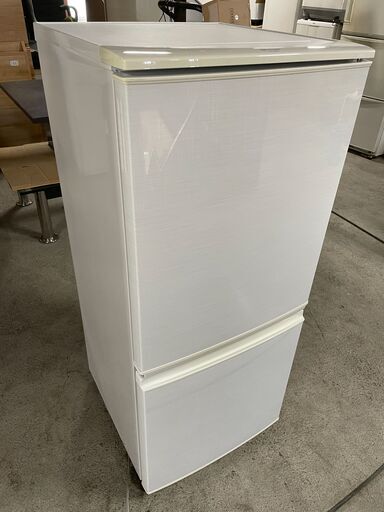 【清掃済み】SHARP 2ドア冷蔵庫 SJ-14X-W 2013年製 説明書付き 通電確認済み 早いもの勝ち！ 配送OK