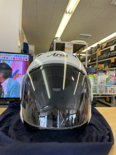アライ(Arai) バイクヘルメット ジェット MZ-F グラスホワイト 57-58cm. リサイクルショップ宮崎屋　住吉店　21.08.31 y