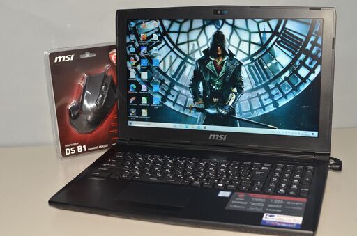 中古 ゲーミングPC Windows10+office 爆速SSD256GB+HDD1TB MSI MS16J6 i7-6700HQ/GTX950M/メモリ8GB/15.6インチ/DVDマルチ/便利なソフト