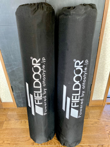 【取り引き先決定】FIELDOOR テント内、車中泊マット 自動膨張マットレス 連結可能